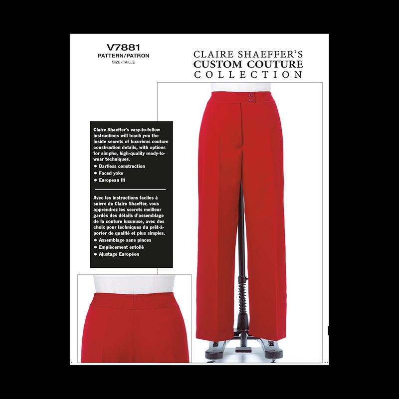 Vogue Misses’ Pants Pattern V7881 Sizes 18,20,22