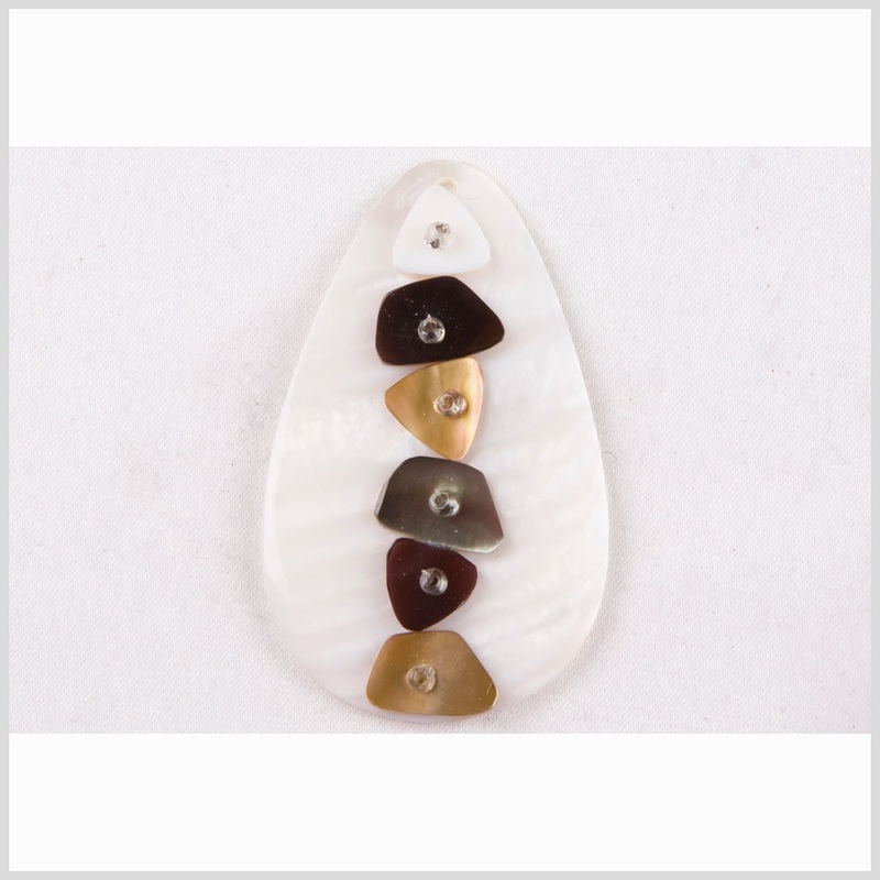 2″ Natural White Shell Pendant