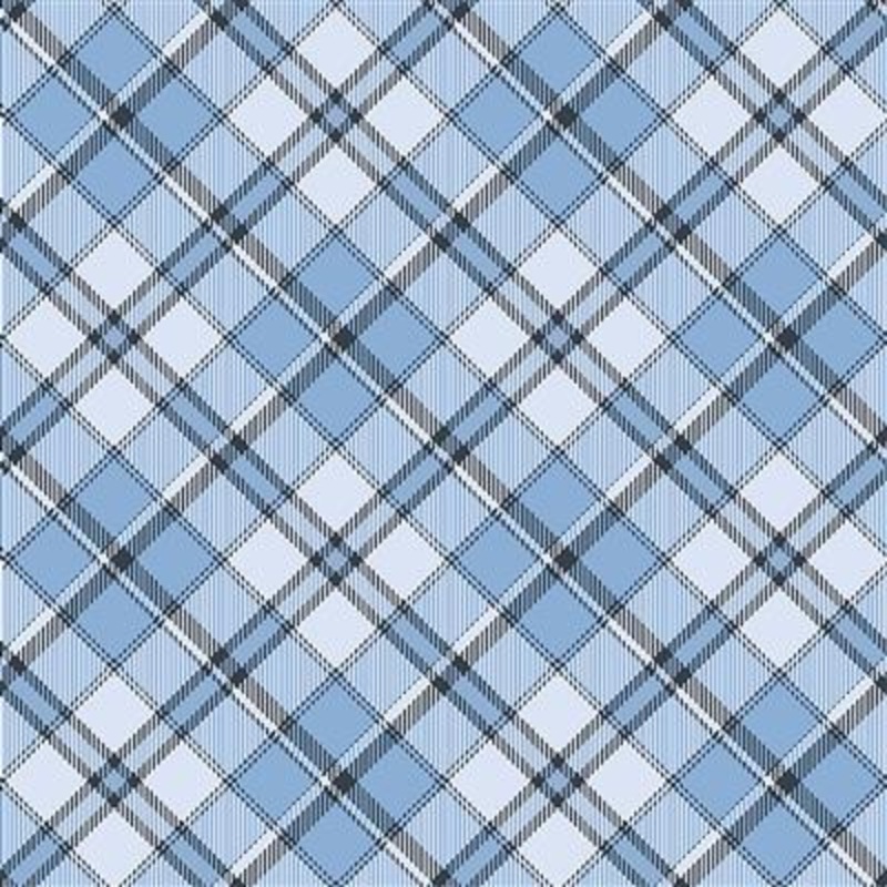CLEARANCE – Joyful Winter by Clothworks – Y3815-29 – Light Blue Diagonal Plaid