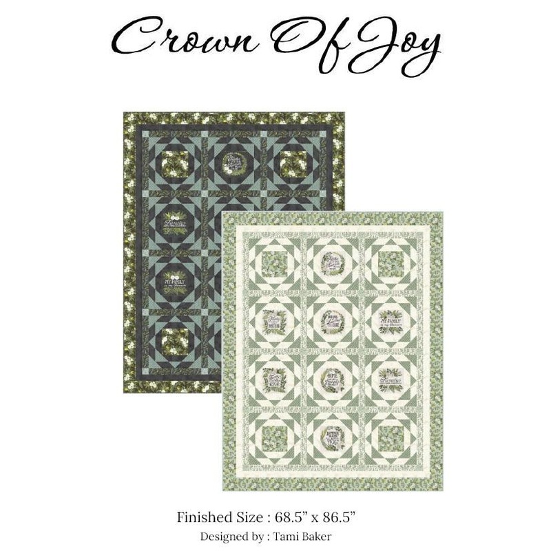 Crown of Joy Quilt Pattern  (Paper) – 68.5″ x 68.5″