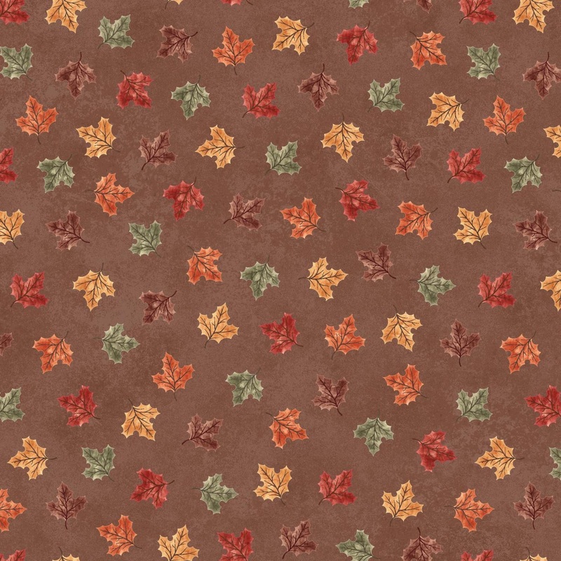 Hello Autumn – Mini Leaf – MAS10735-A Brown