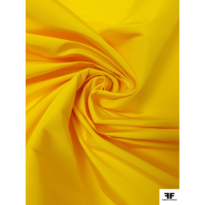Italian Solid Silk Faille – Yellow Fabric by the Yard