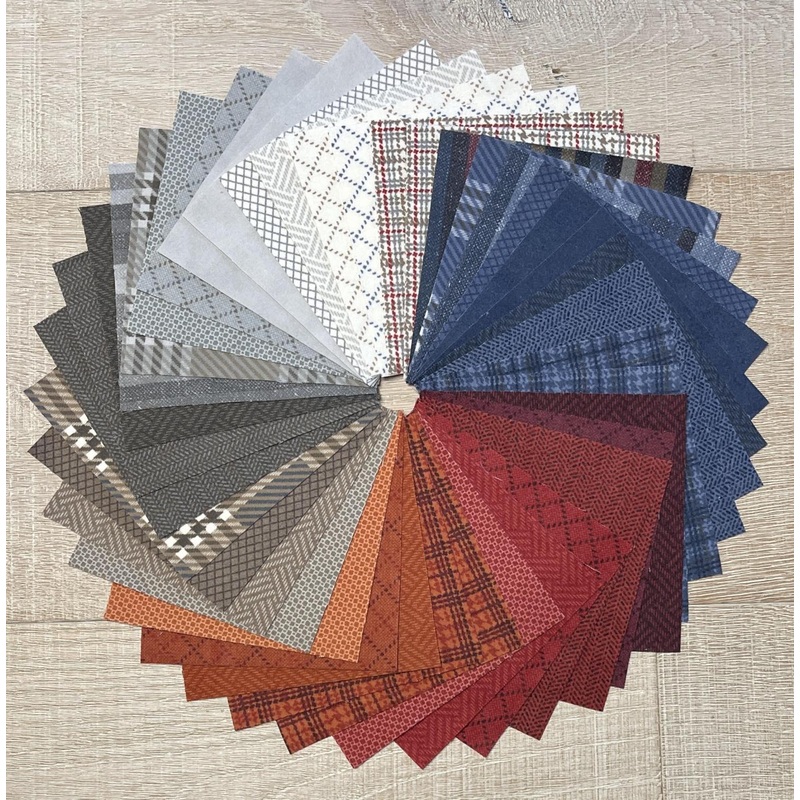 Prairie Gatherings Flannel – Charm Pack – 42 Pieces – 5″ x 5″ Each