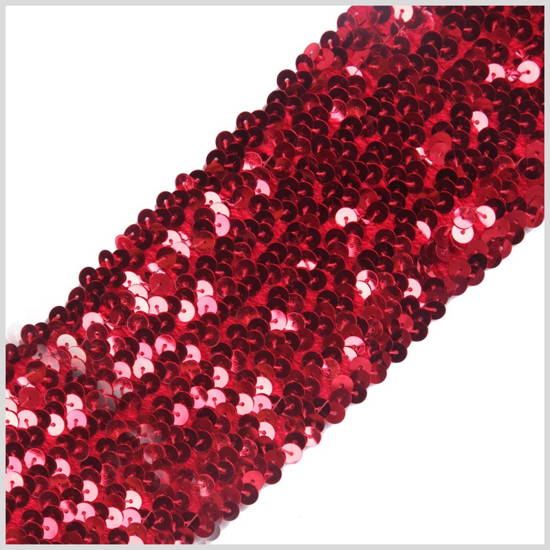 3″ Red Stretch Sequin