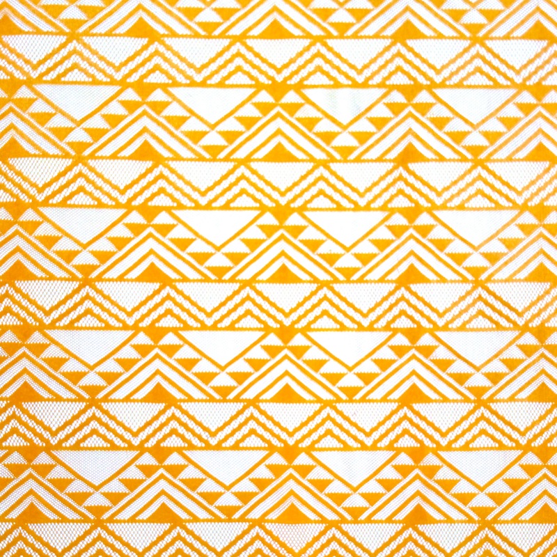 Lace Fabric – Geometric Gold