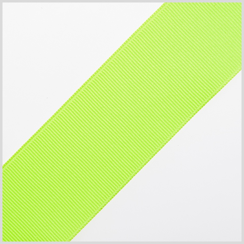 Neon Lime Grosgrain Ribbon