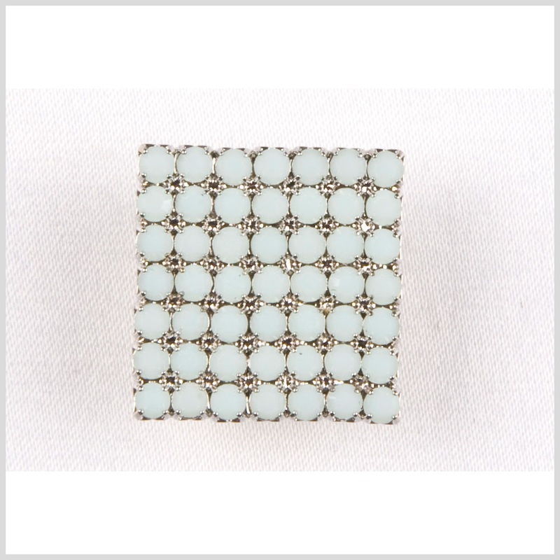 Swarovski Rho Mint Alabaster Shank Back Button – 40L/25.5mm
