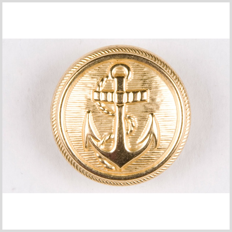 Gold Metal Button – 24L/15mm