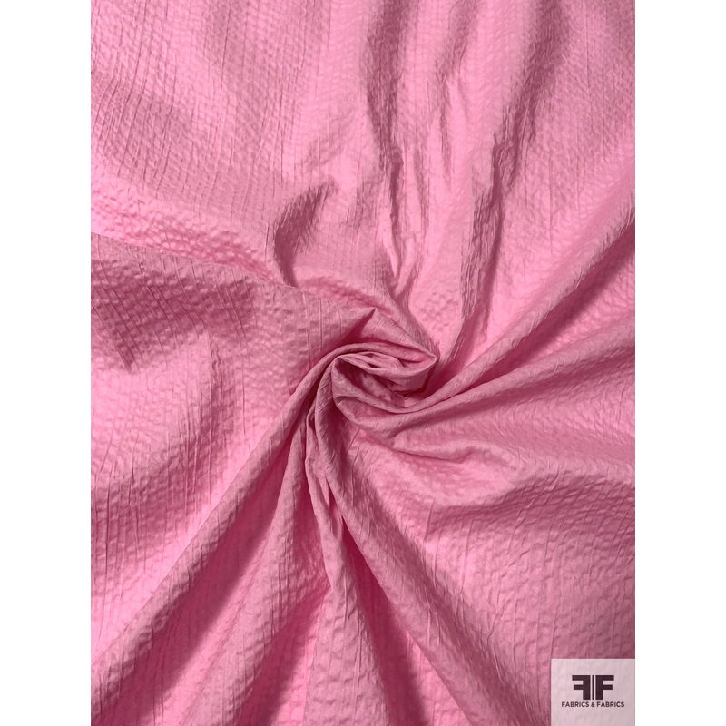 Made in Japan Pliss Cotton Voile Shirting – Summer Pink Fabric by the Yard