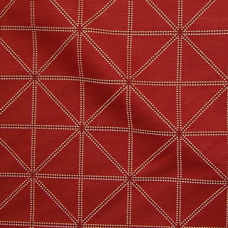 Remnant of Arc-Com Intersect Cherry Red Upholstery Fabric Order Product 1