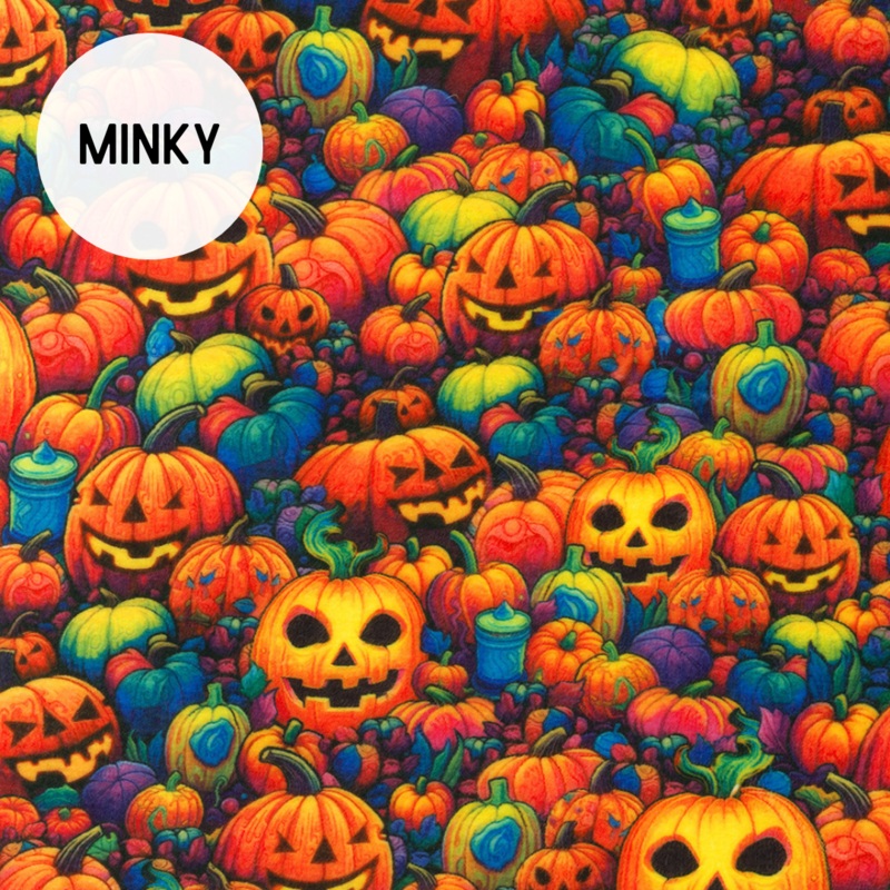 Bright Frights Minky / Pumpkin Patch