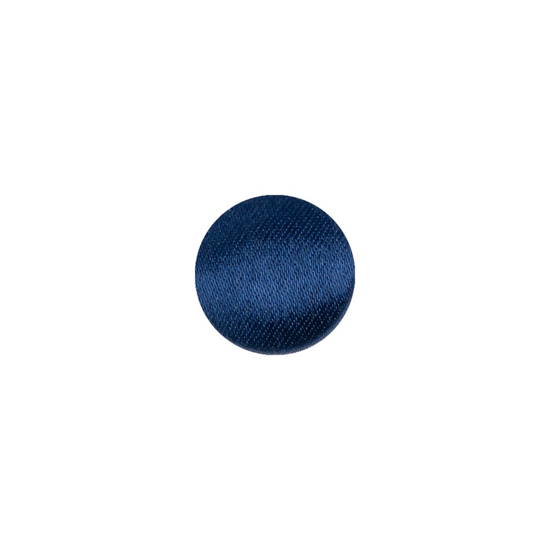 Mood Exclusive Estate Blue Silk Covered Button – 18L/11.5mm