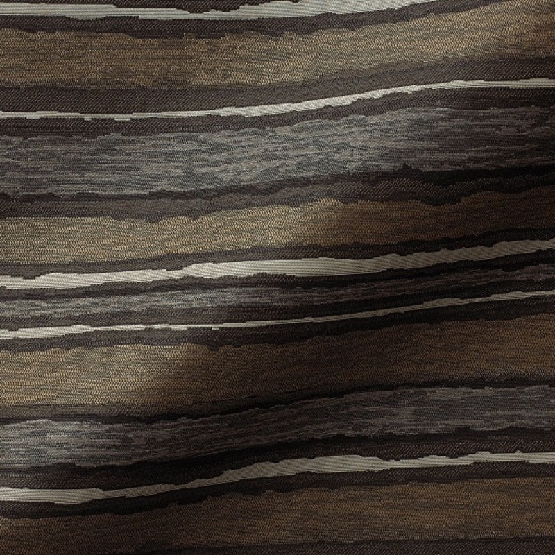 Remnant of Pallas Painted Stripe Carbon Brown Upholstery Fabric Order Product 1