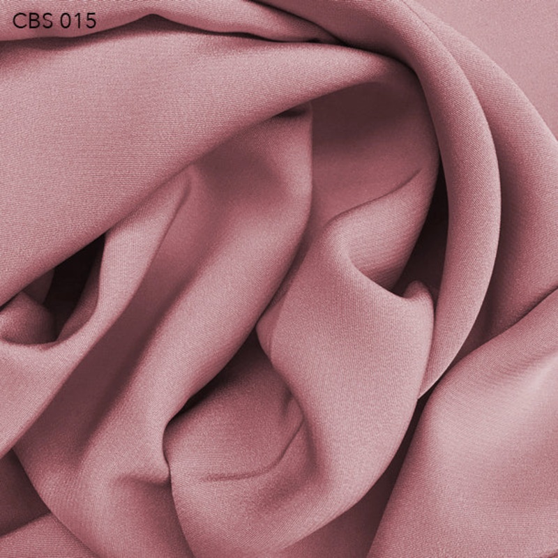 Silk Crepe Back Satin – Mellow Rose Fabric by the Yard