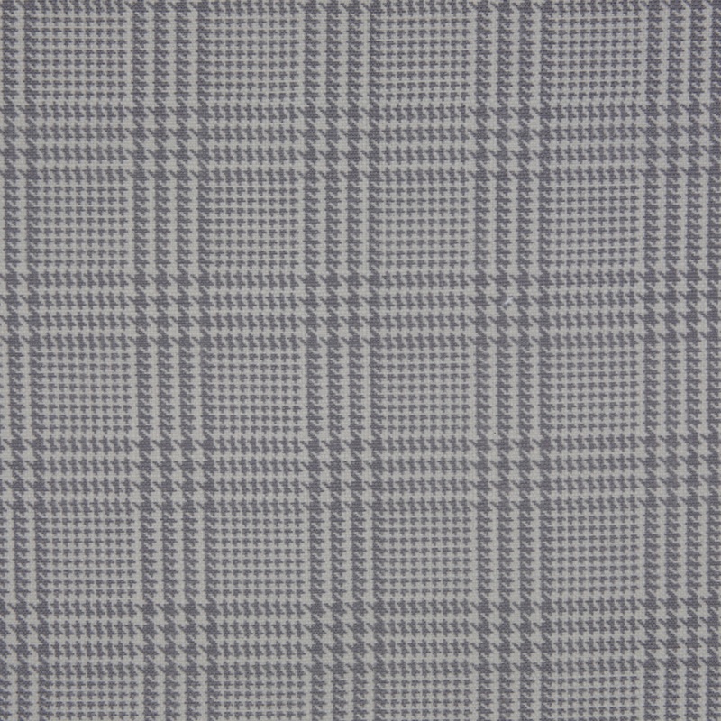 Spanish Heather Gray Houndstooth Poly-Cotton Woven