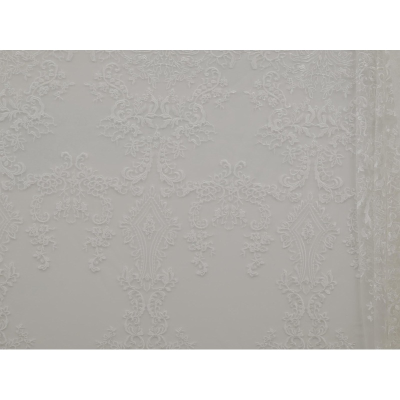 130cm Amaya Embroidered Tulle  BF484-2 BF484-2