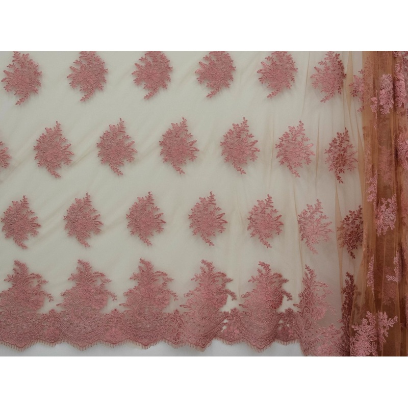 130cm Embroidery Corded Skin Tone Tulle  BF467-5 BF467-5