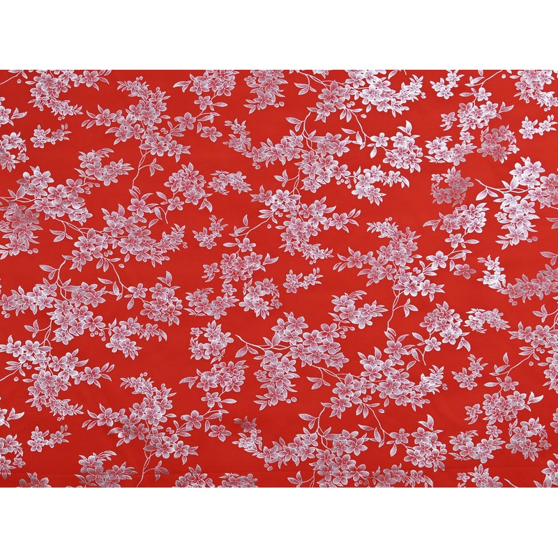 150cm Foil Flower Print Duchess Satin DR2567-7 DR2567-7