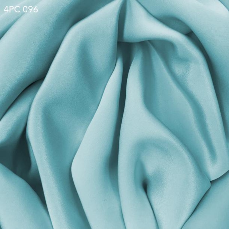 4 Ply Silk Crepe – Seafoam Blue Fabric by the Yard