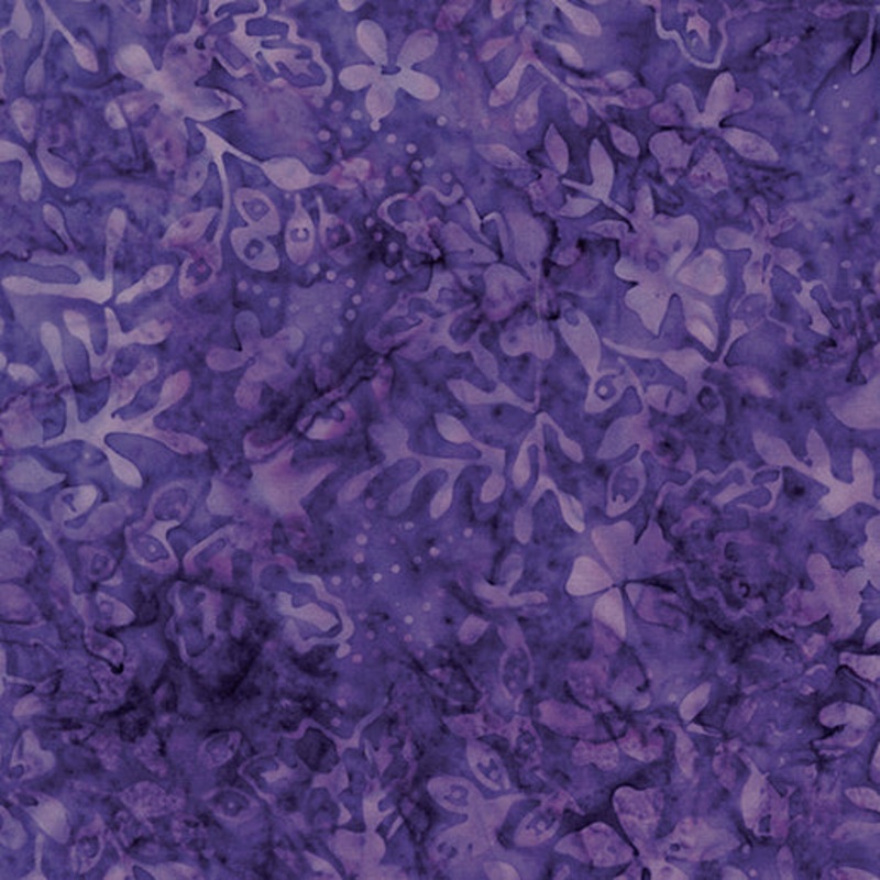 Bali Palettes Rainbow Batiks Floral Sprigs Violet