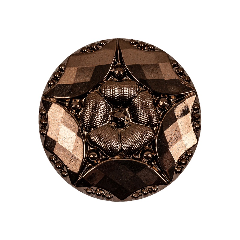 Copper Glass Button – 42L/27mm