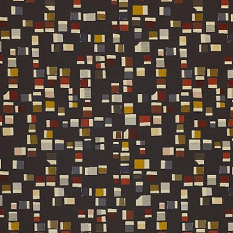 Momentum Pierre Graphite Small Scale Geometric Brown Upholstery Fabric Order Product