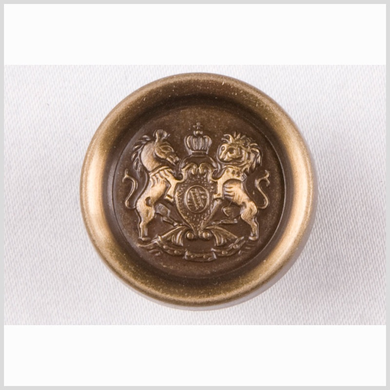 Old Brass Metal Blazer Button – 28L/18mm