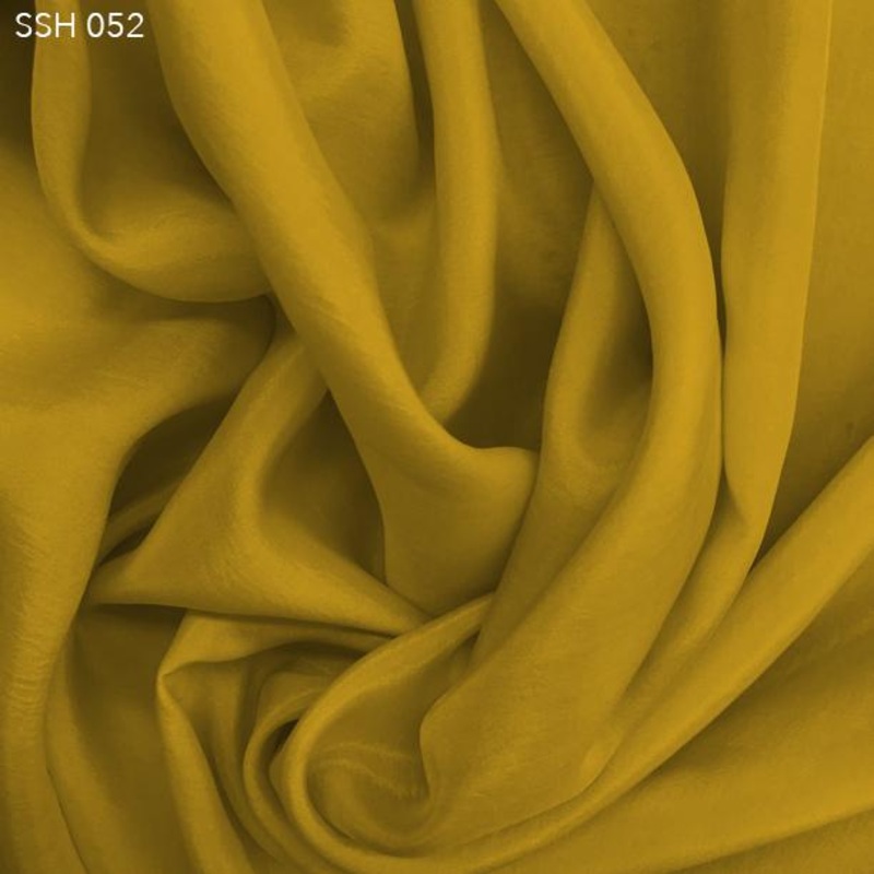 Silk Habotai (China Silk) – Mustard Gold Fabric by the Yard
