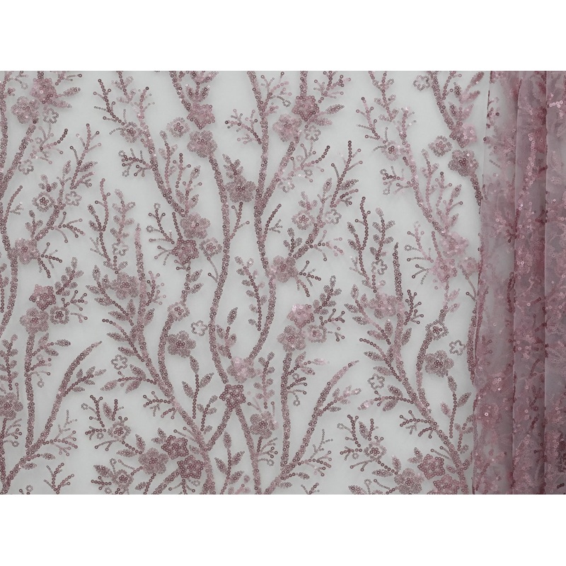 130cm Embroidered Sequins Tulle BF750-3 BF750-3