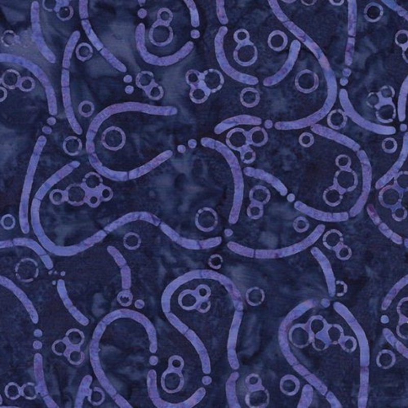 Bubbles, Curves and Corners Batiks 612403580 Blue Ocean