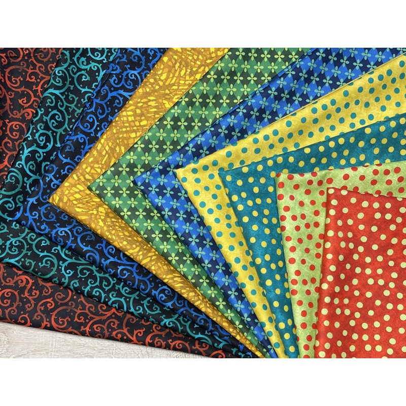 Christmas Spirit – 10 Piece –  Fat Quarter Bundle – 19.5″x21″ each
