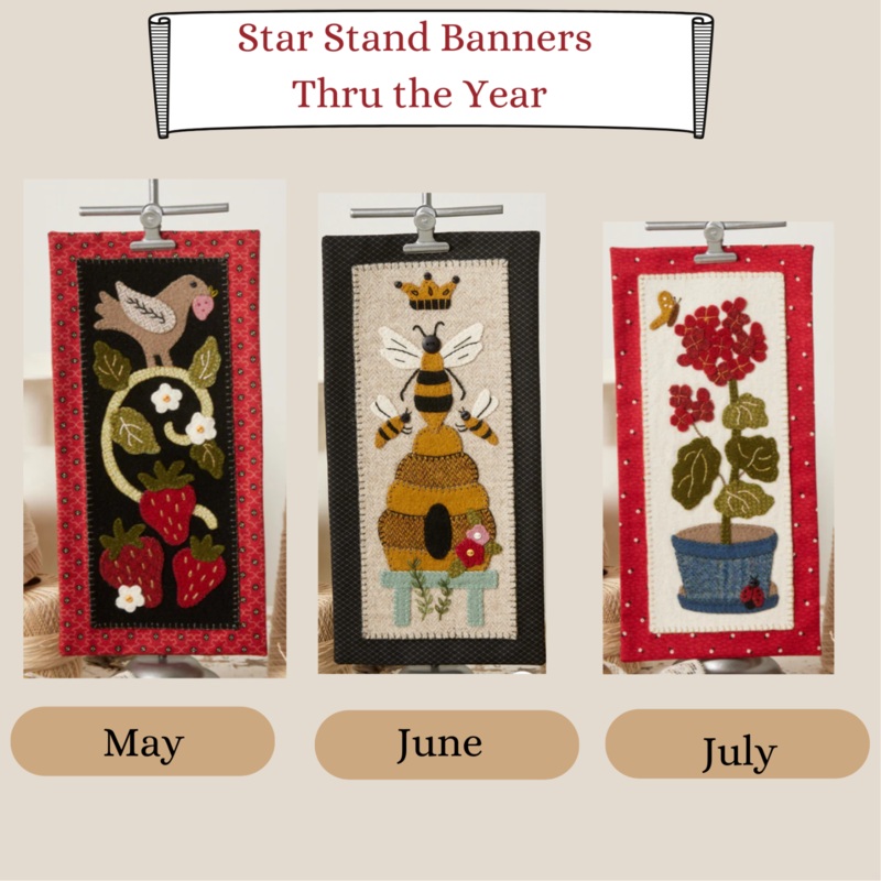 Star Stand Banners KITS – CYCLE 2 – THRU THE YEAR – MAY/JUNE/JULY
