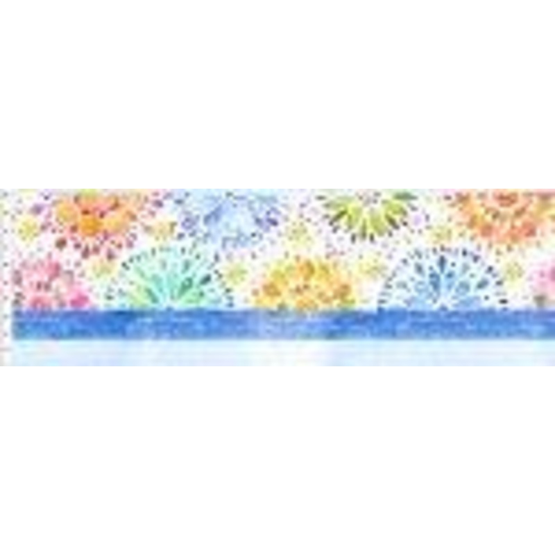 Summer Breeze 2SB-1 – multi sunburst border print