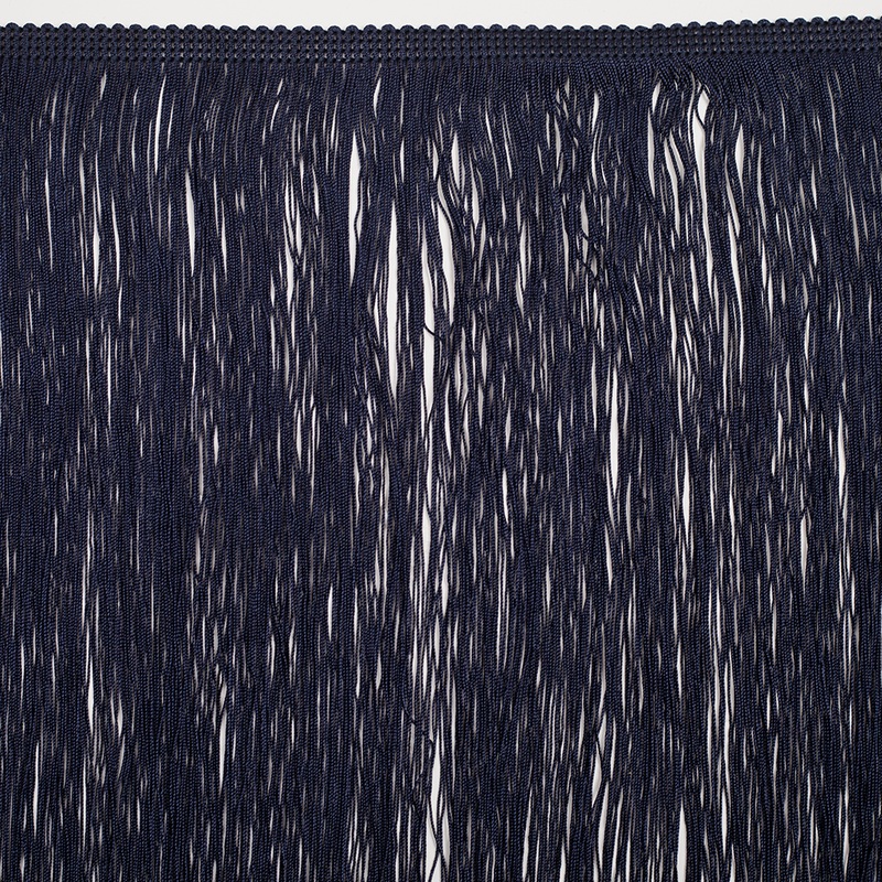 16″ European Dark Blue Chainette Fringe Trim