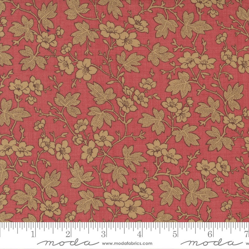 Bonheur de Jour – 513913-13 – Moulin Floral Faded Red