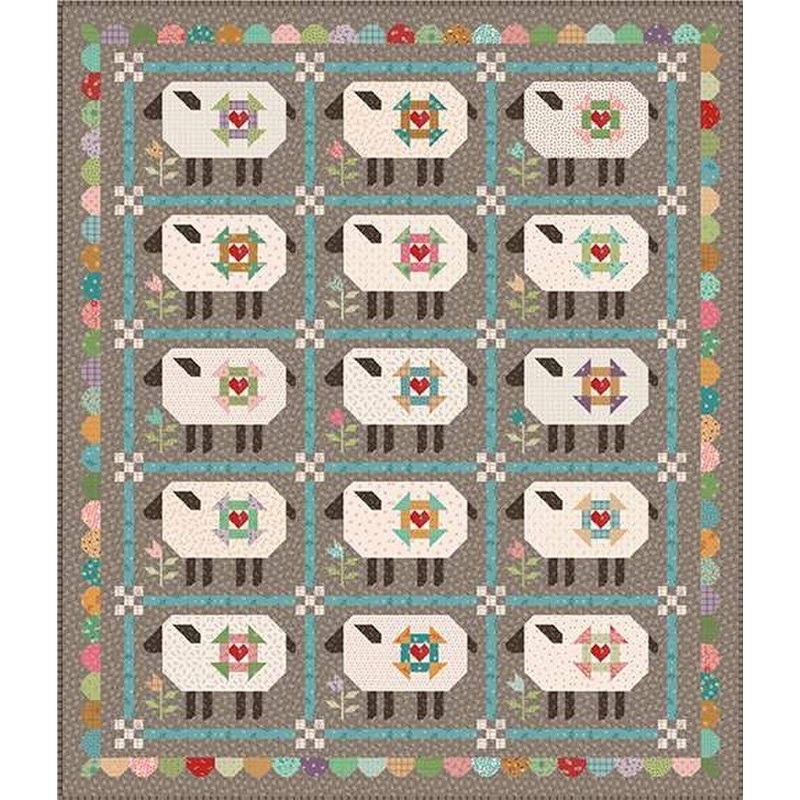 Gentle Flock Quilt KIT – Gentler Times – 71″ x 83″ – Includes Pattern & Binding