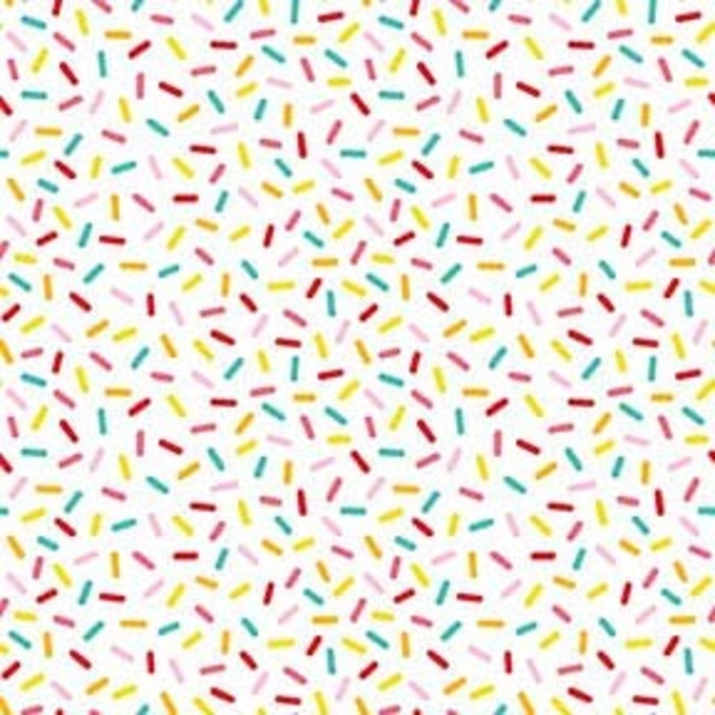 Hello Summer Colorful Sprinkles White Multi