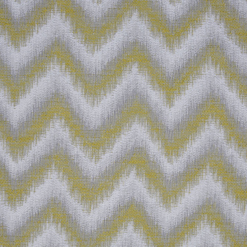 Lime Zig-Zag Geometric Polyester Woven