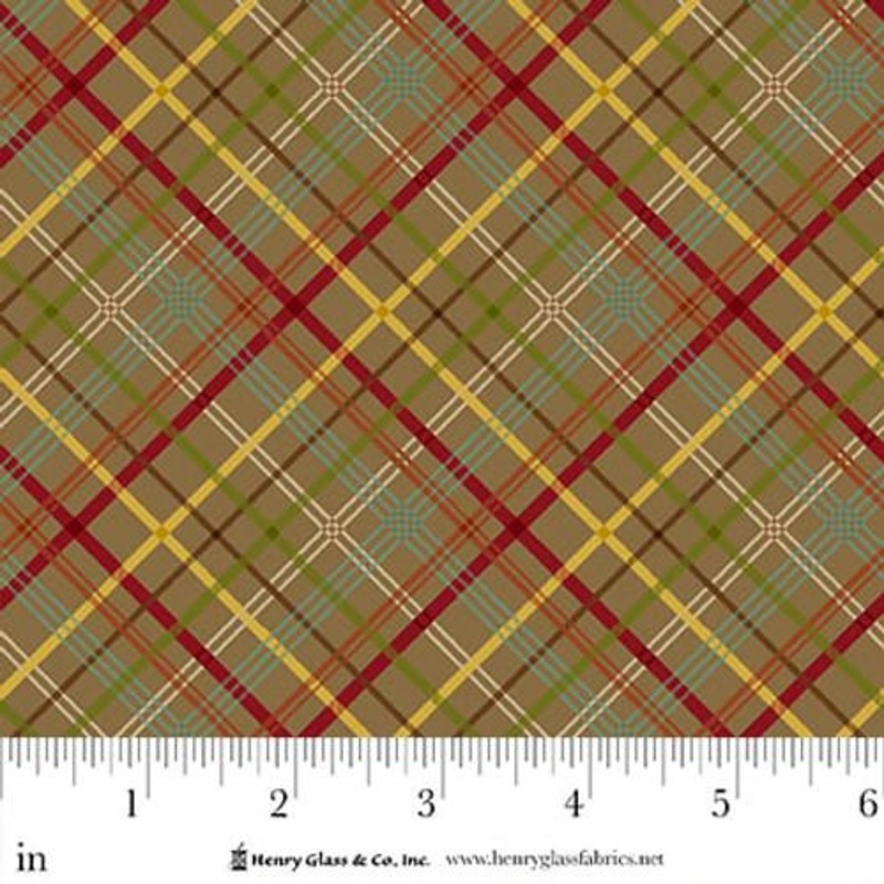 Pennyberry Farm – Brown Blooming Plaid – 2007-33