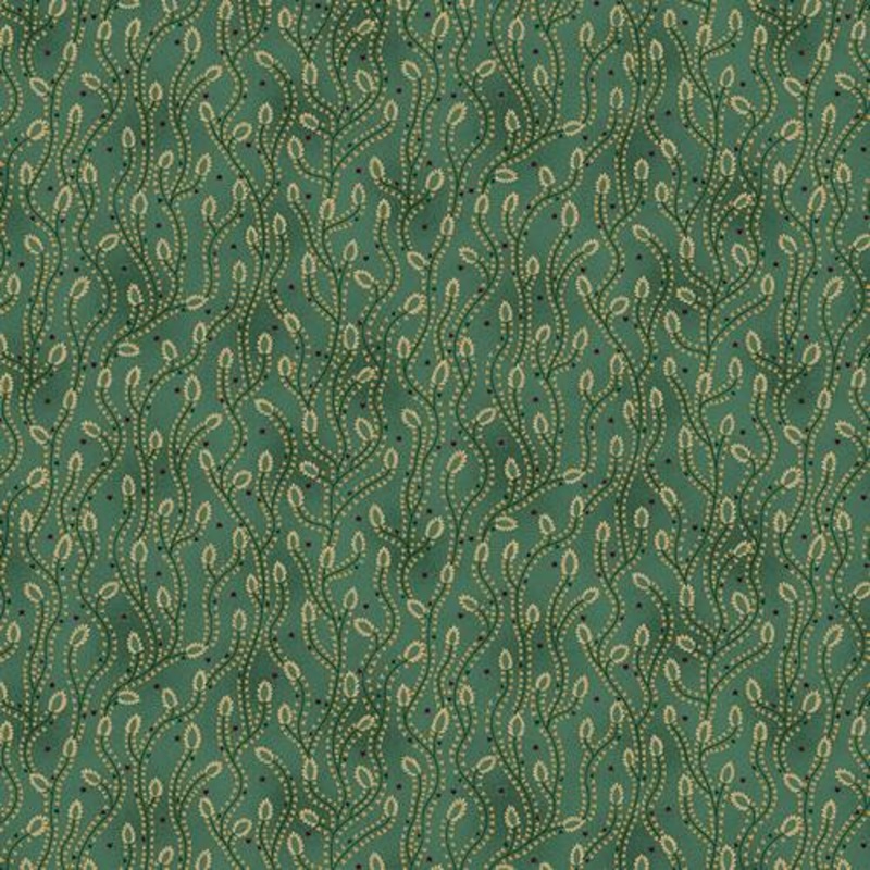 Scrap Basket Favorites  1502-77 – Turquoise Triangle Vines
