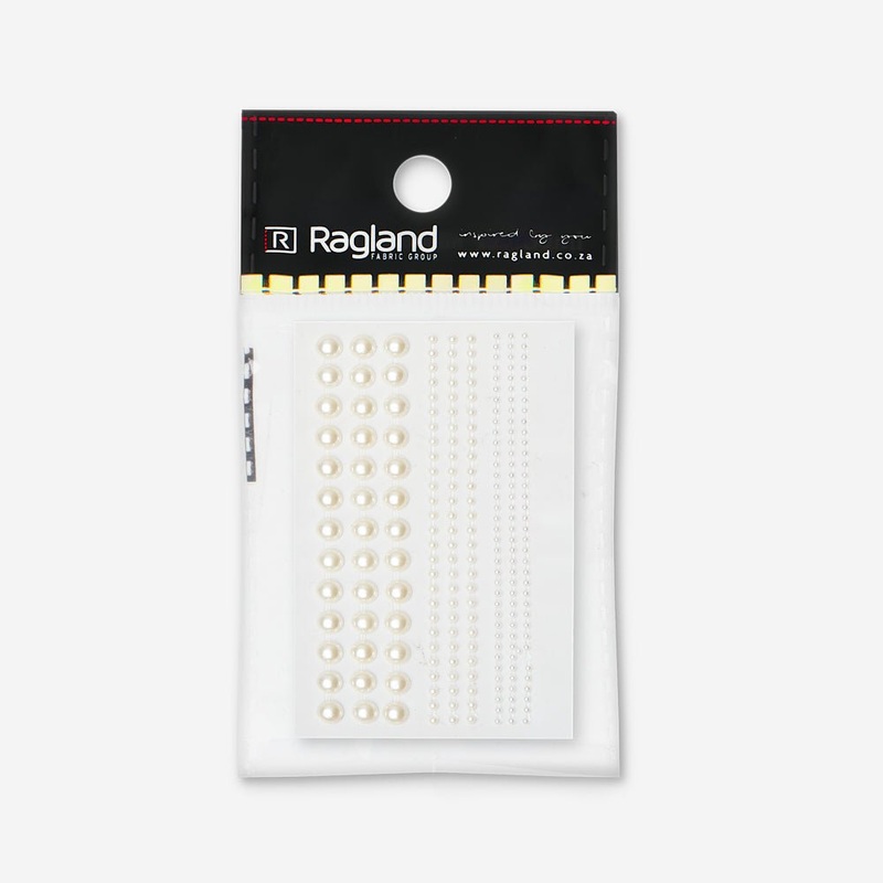 Stick On Pearl Rhinestones Ivory Mixed TBD