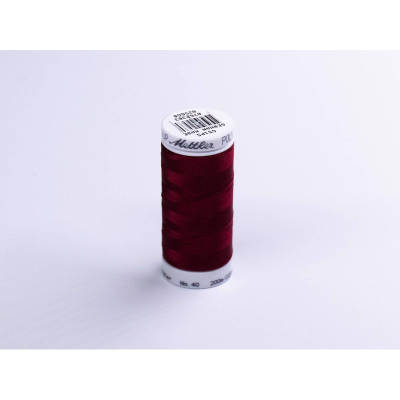200M Mettler Poly  Sheen Thread Maroon Mt 1912 MT 1912