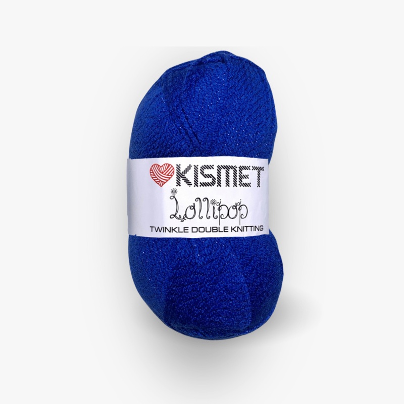 Lollipop Twinkle Dbl Knit Royal Blue #28