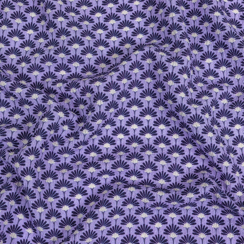Mood Exclusive Blue Ribbon Singapore Splendor Stretch Polyester Seersucker