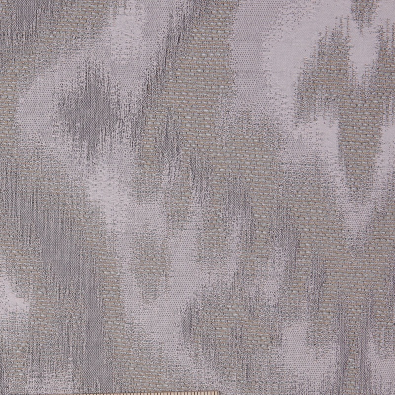 Taupe Ikat Damask Polyester Woven