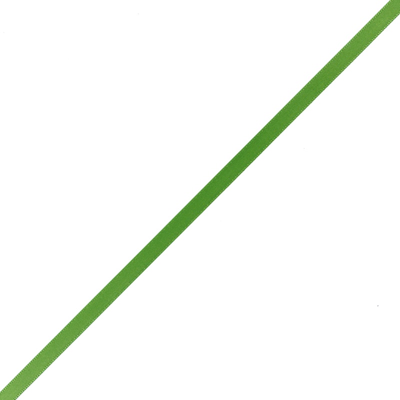 1/4″ Apple Green Single Face Satin Ribbon