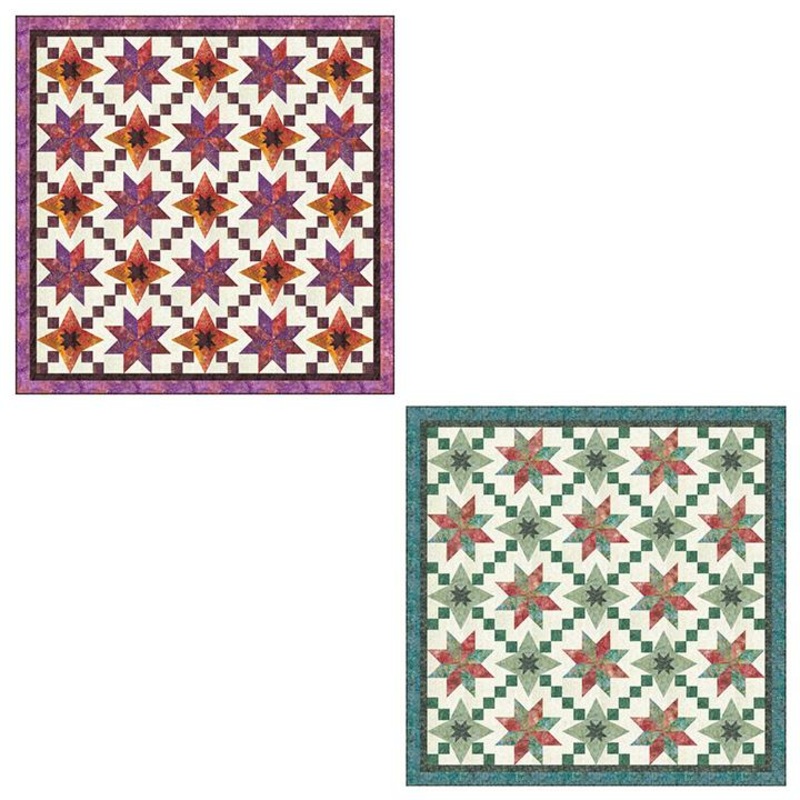 BOHO Earth quilt pattern 67″x67″ by Kris Holderness based on BOHO Spirit Collection