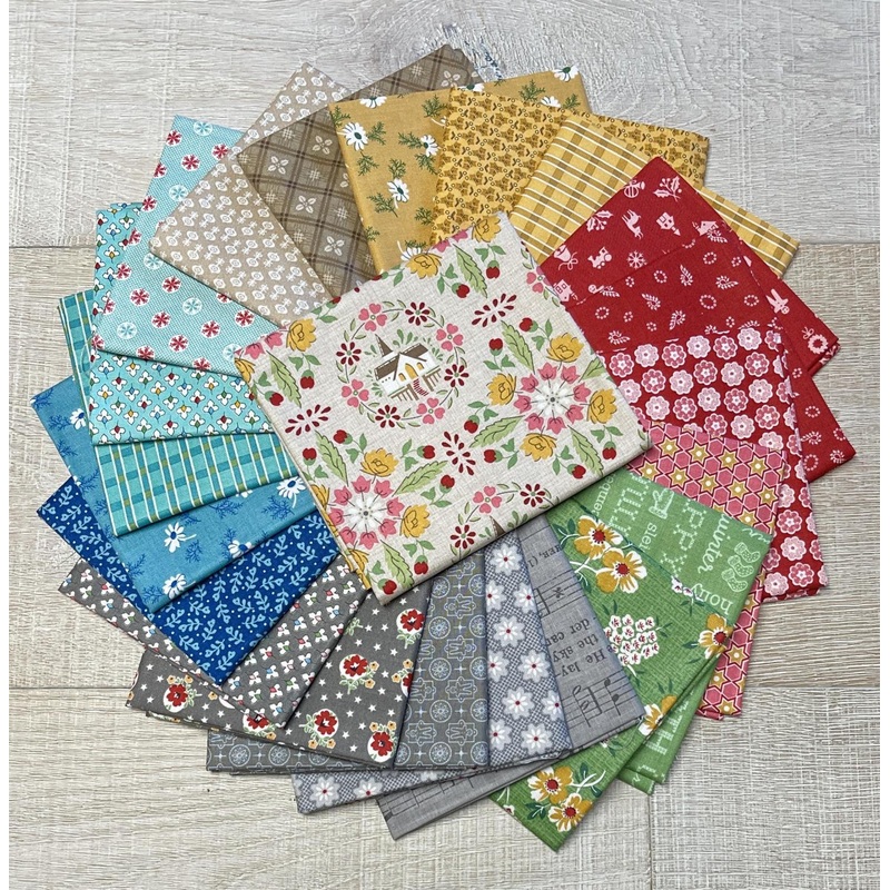 Home Town Holiday – BASIL – Half Asst. Fat 1/8th Bundle – 22 Pieces – 9.75″ x 21″ Each