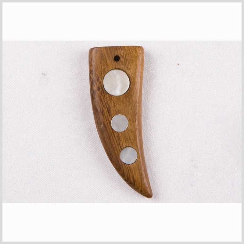 2″ Brown Wood Pendant