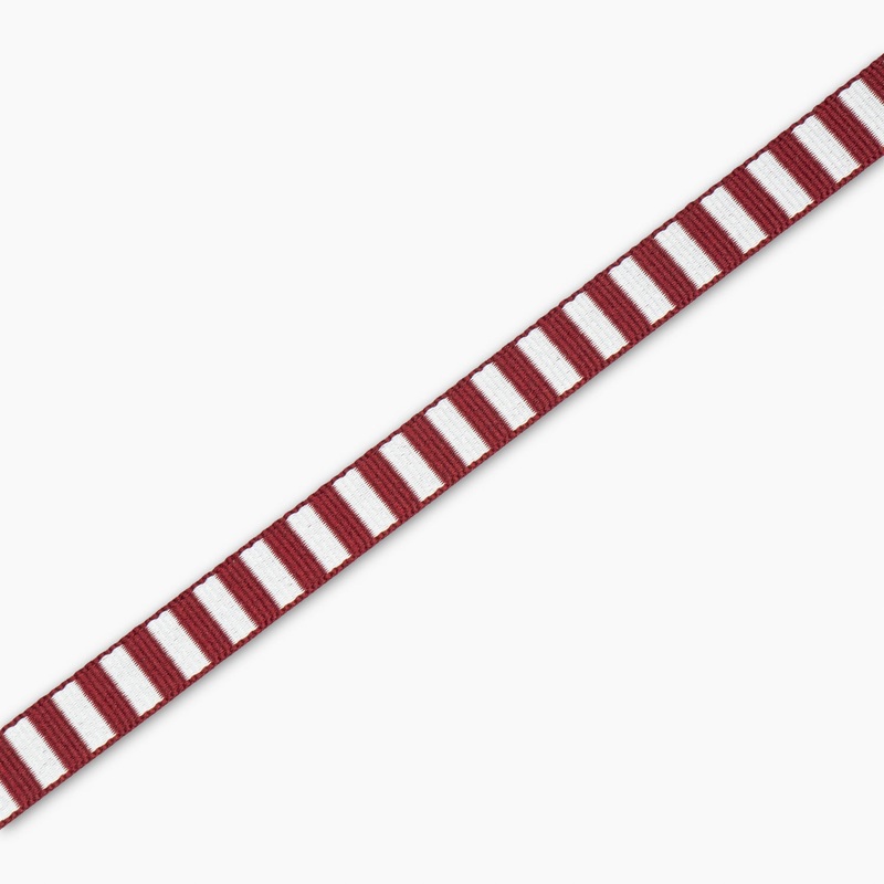 Blazer Braid – Maroon/White